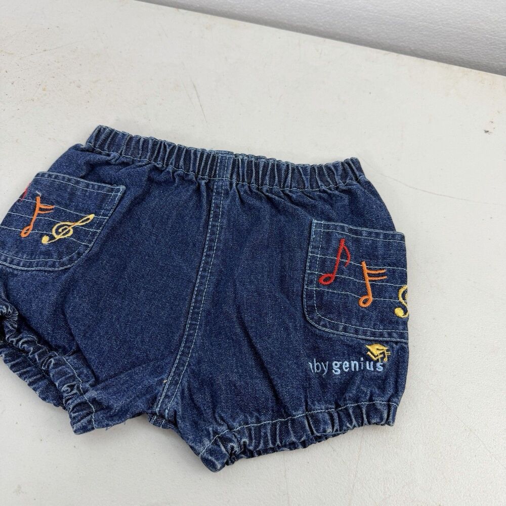 Baby Genius Denim Shorts 12M NWOT